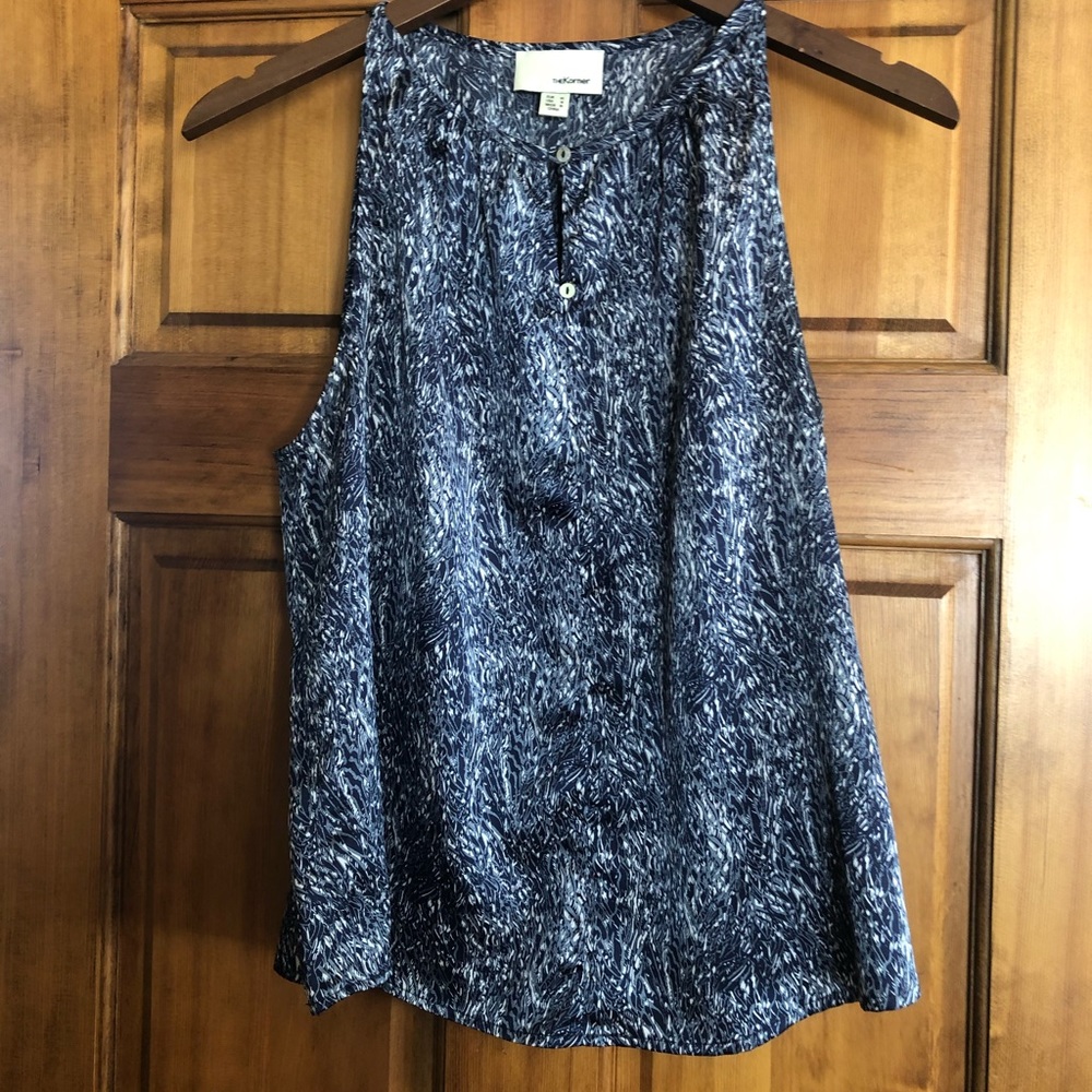 Patterned Tank Top Blouse